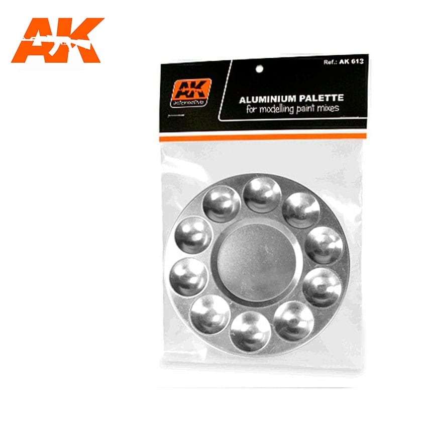 AK-Interactive: Aluminum Palette - Round 10 Wells | Odin's Place