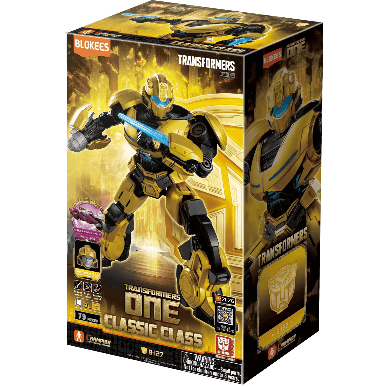 Blokees: Transformers - Classic Class 15 Transformers ONE B-127 (Bumblebee) | Odin's Place