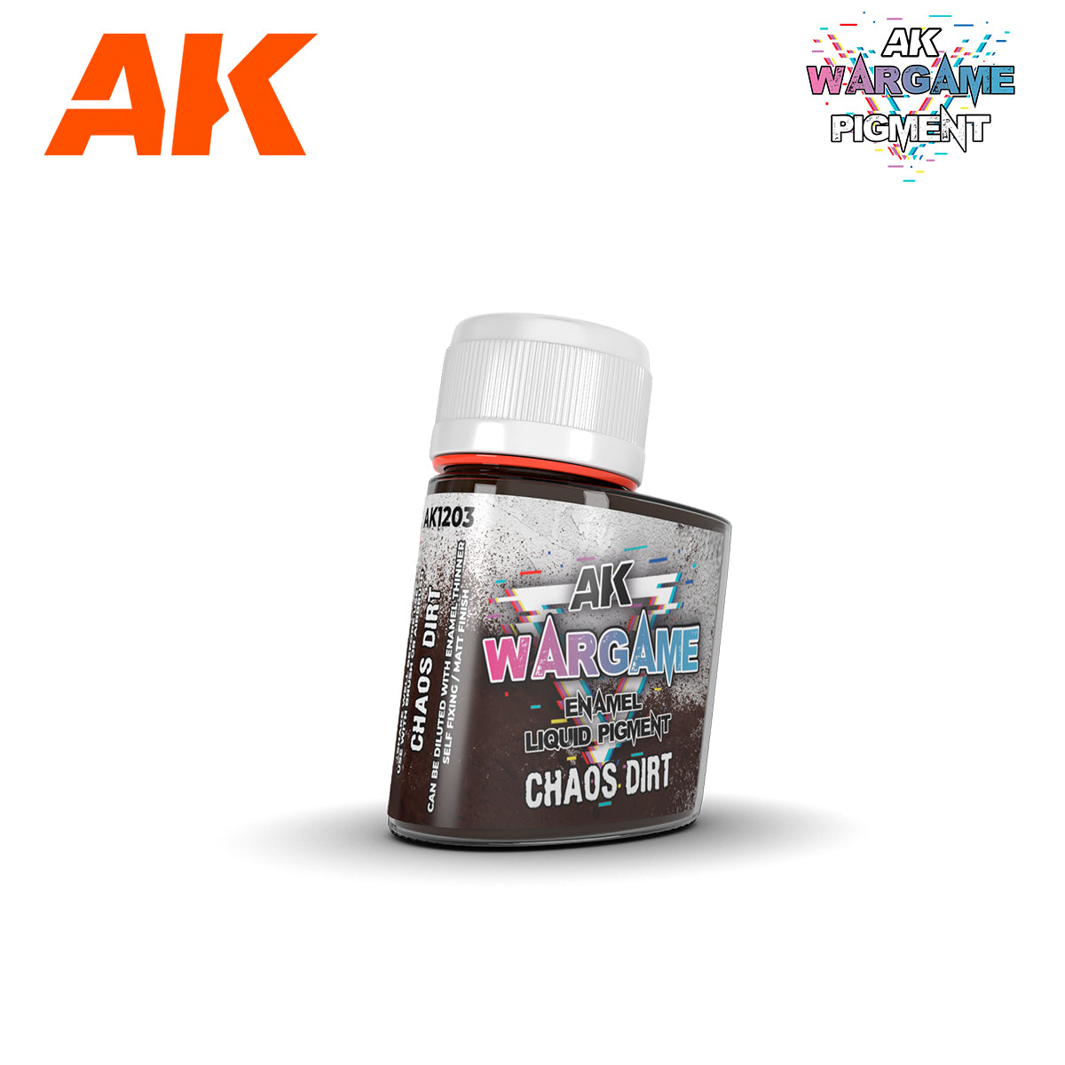 AK Interactive Wargame Enamel Liquid Pigments Chaos Dirt 35ml | Odin's Place