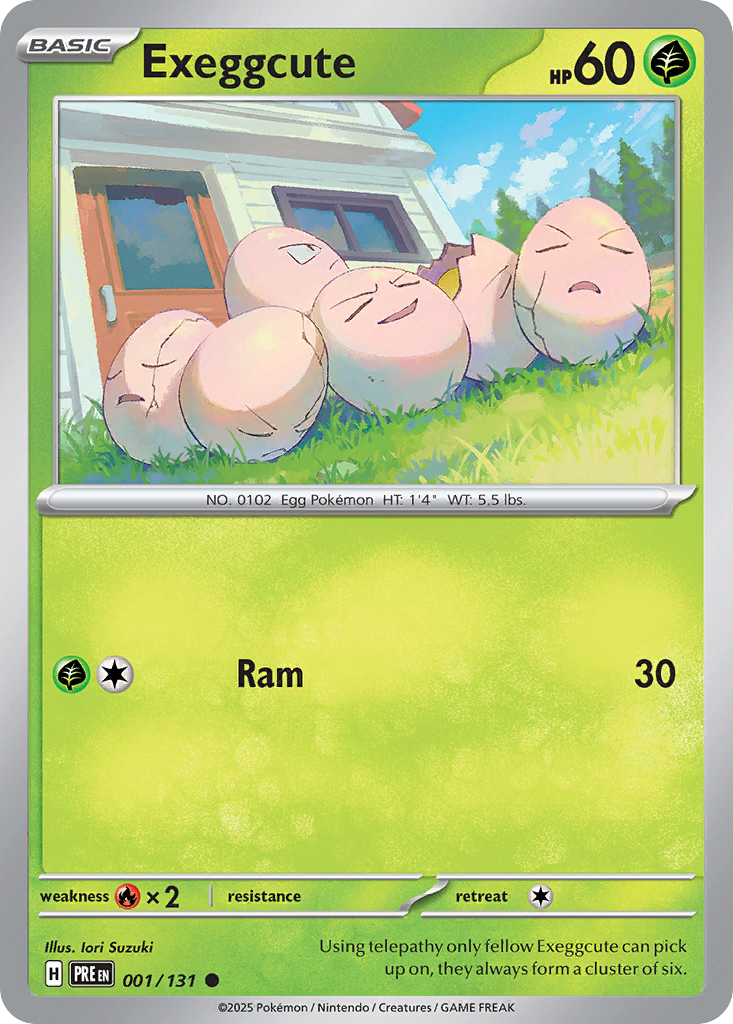 Exeggcute (001/131) (Master Ball Pattern) [Scarlet & Violet: Prismatic Evolutions] | Odin's Place