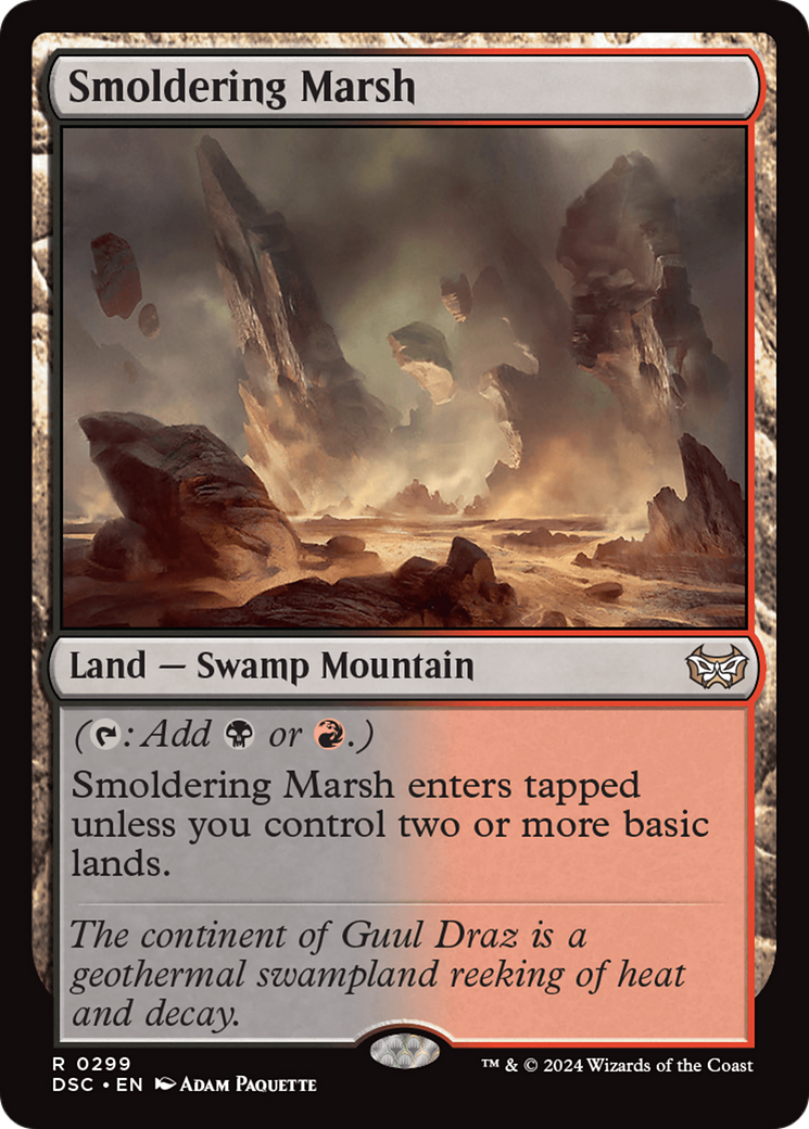 Smoldering Marsh [Duskmourn: House of Horror Commander] | Odin's Place