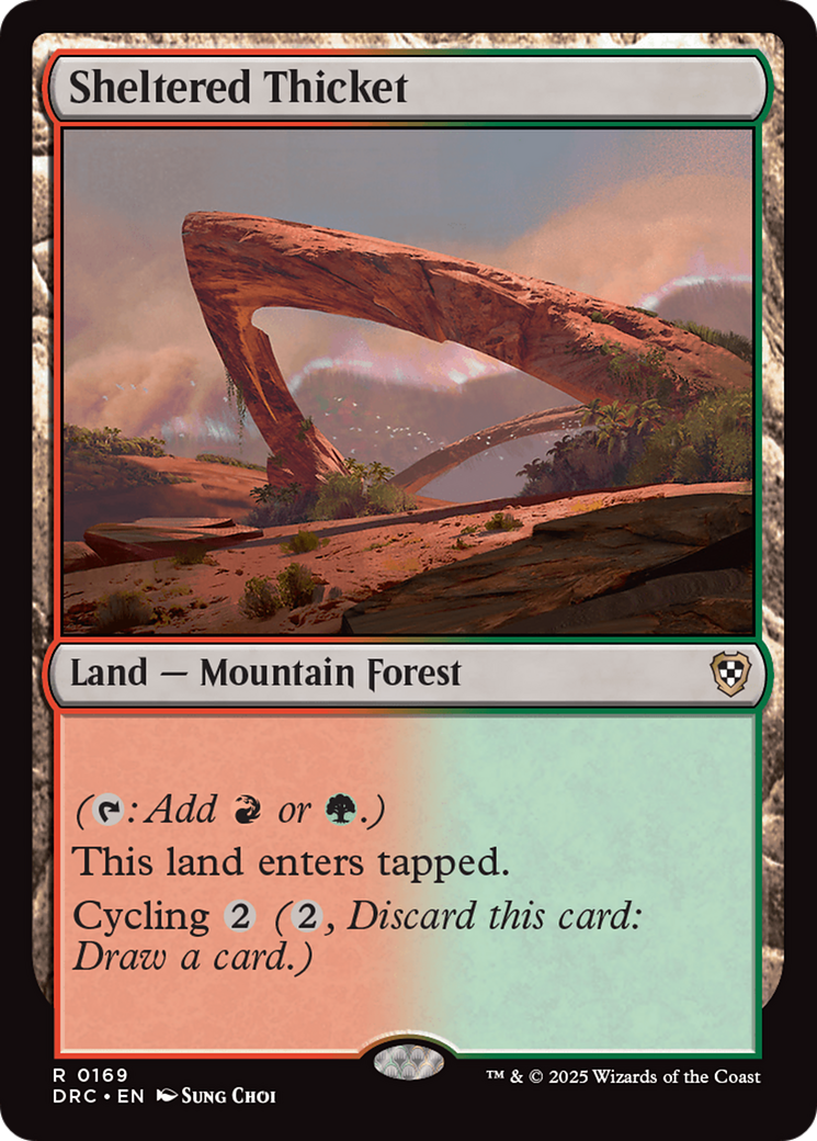 Sheltered Thicket [Aetherdrift Commander] | Odin's Place