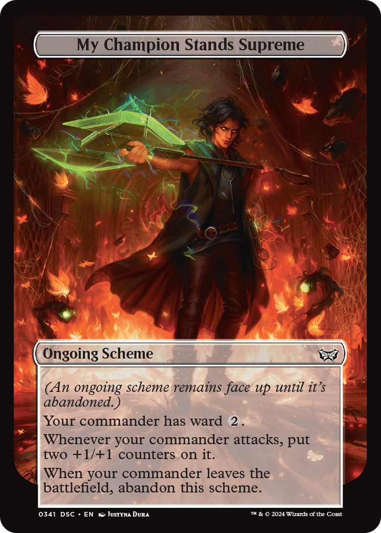 My Champion Stands Supreme (Full Art) [Duskmourn: Archenemy] | Odin's Place