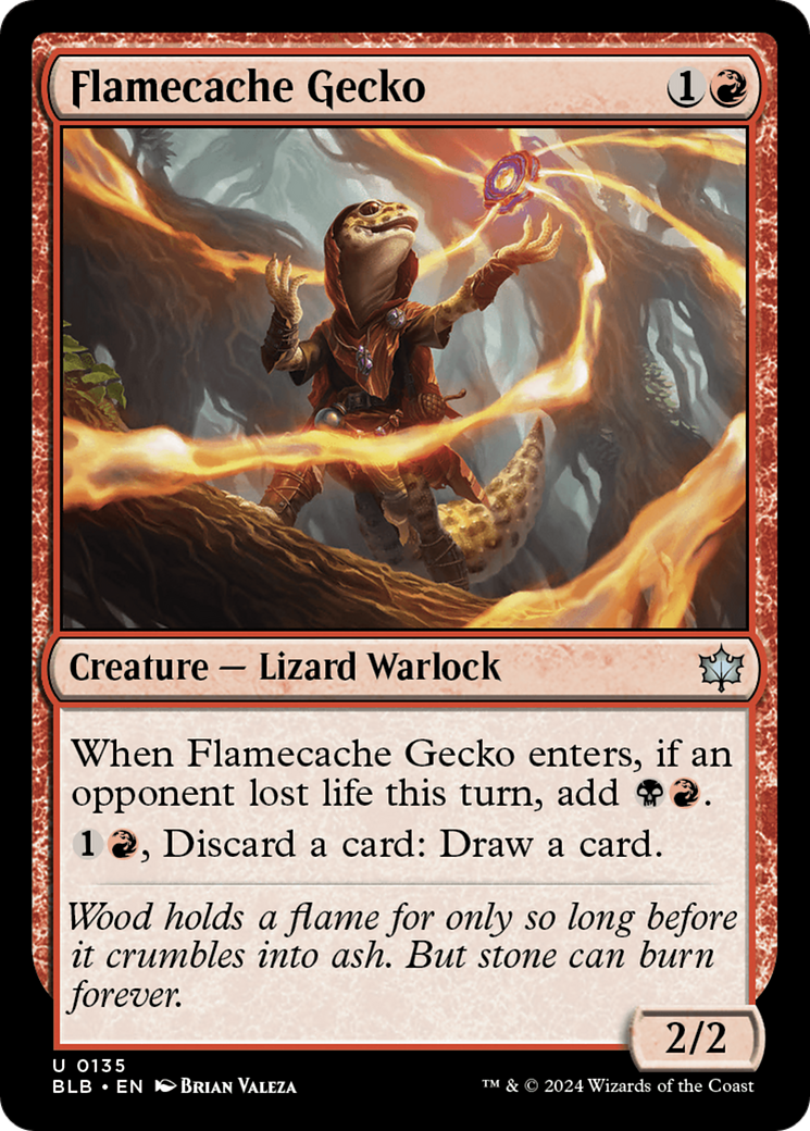 Flamecache Gecko [Bloomburrow] | Odin's Place