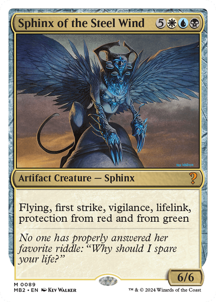 Sphinx of the Steel Wind (White Border) [Mystery Booster 2] | Odin's Place