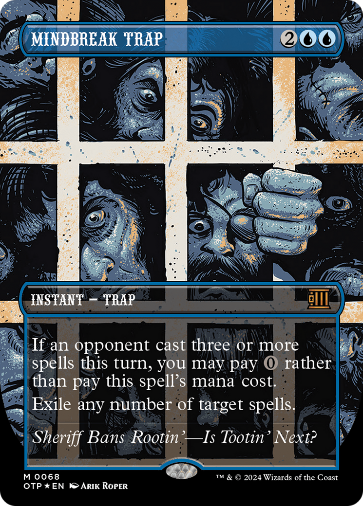 Mindbreak Trap (Textured Foil) [Outlaws of Thunder Junction: Breaking News] | Odin's Place