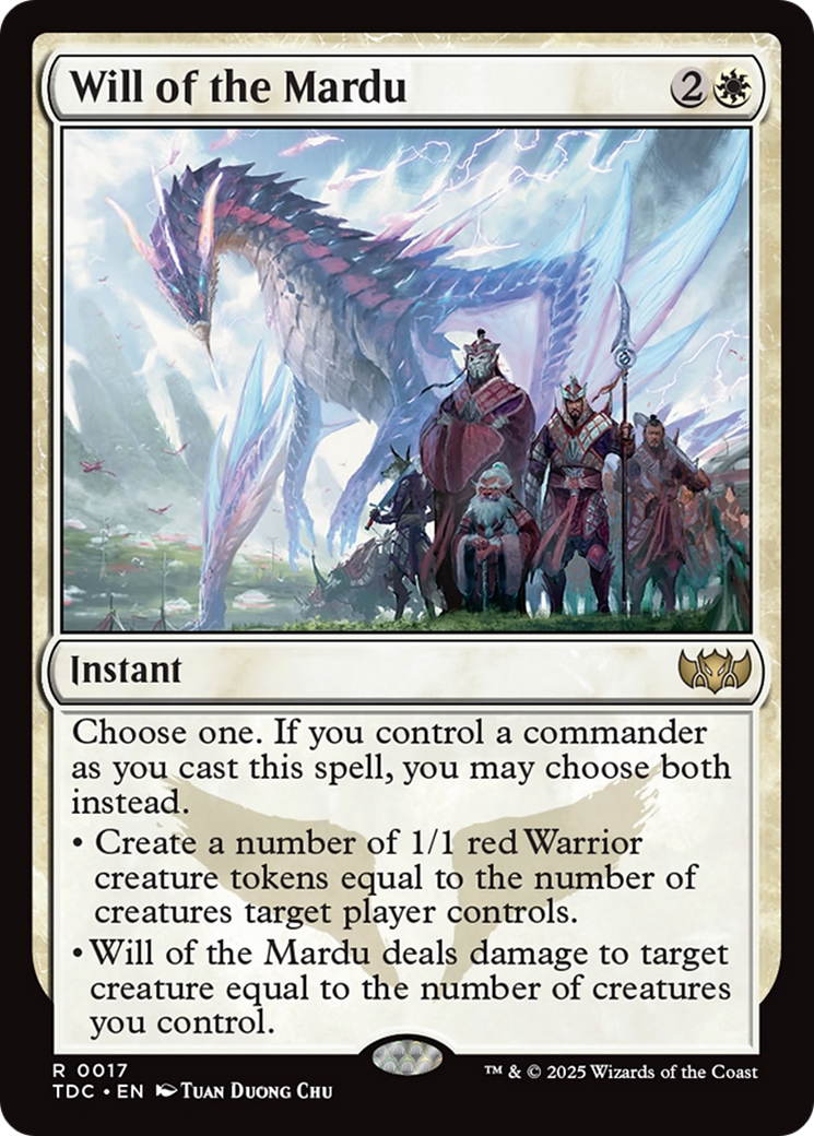 Will of the Mardu [Tarkir: Dragonstorm Commander] | Odin's Place