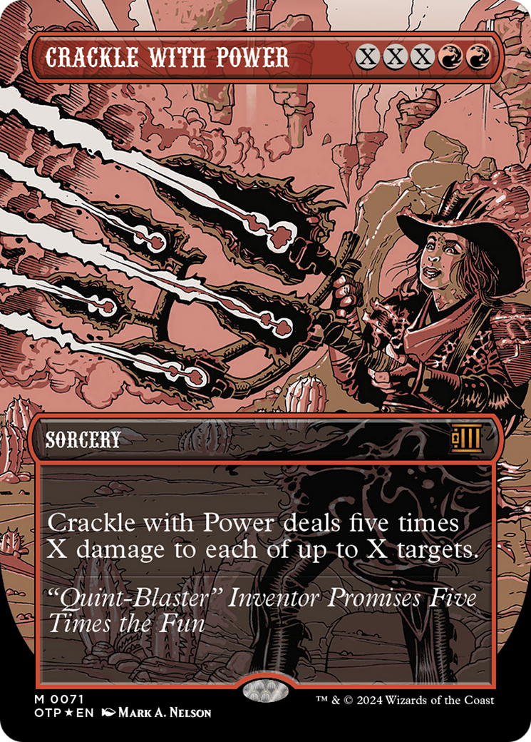 Crackle with Power (Textured Foil) [Outlaws of Thunder Junction: Breaking News] | Odin's Place