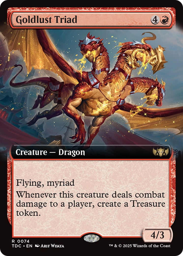 Goldlust Triad (Extended Art) [Tarkir: Dragonstorm Commander] | Odin's Place