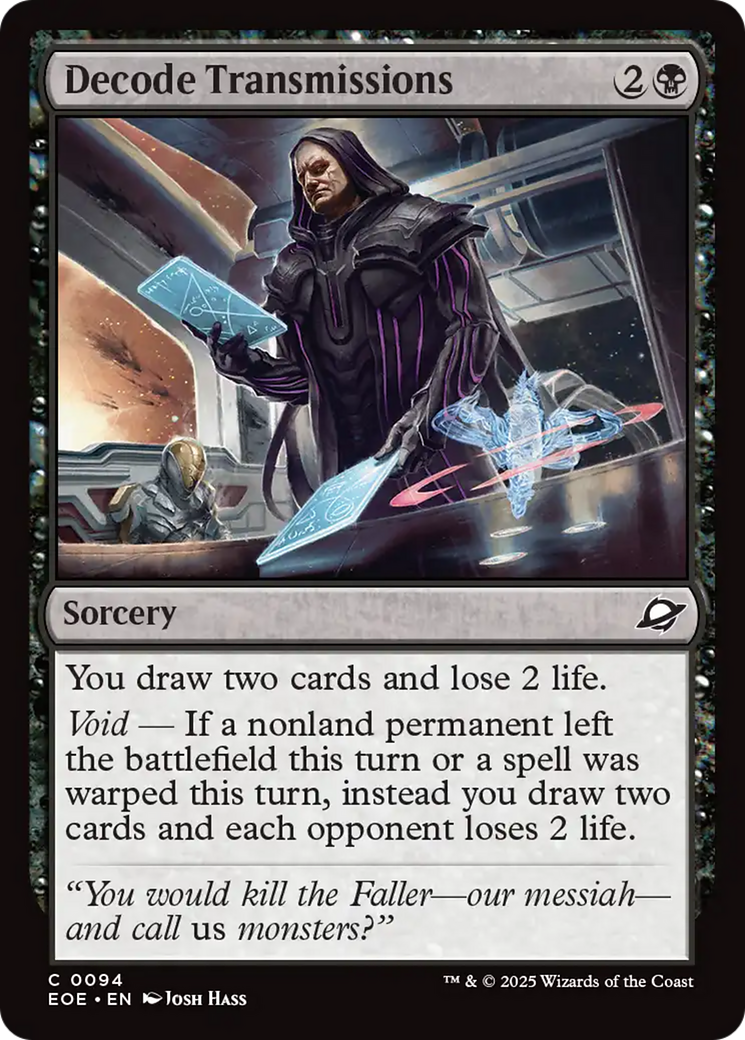 Decode Transmissions [Edge of Eternities] | Odin's Place
