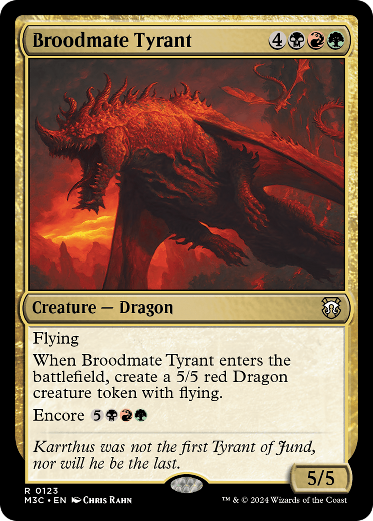 Broodmate Tyrant (Extended Art) [Modern Horizons 3 Commander] | Odin's Place
