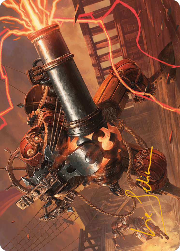 Blaster Hulk Art Card (Gold-Stamped Signature) [Modern Horizons 3 Art Series] | Odin's Place