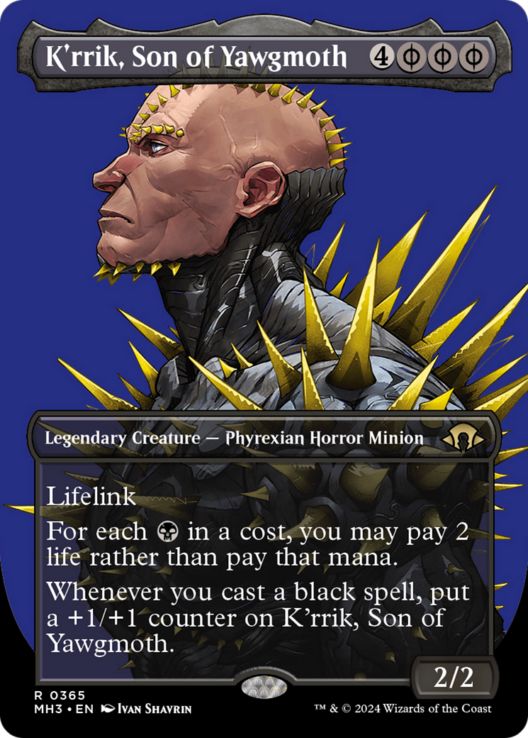 K'rrik, Son of Yawgmoth (Borderless) [Modern Horizons 3] | Odin's Place