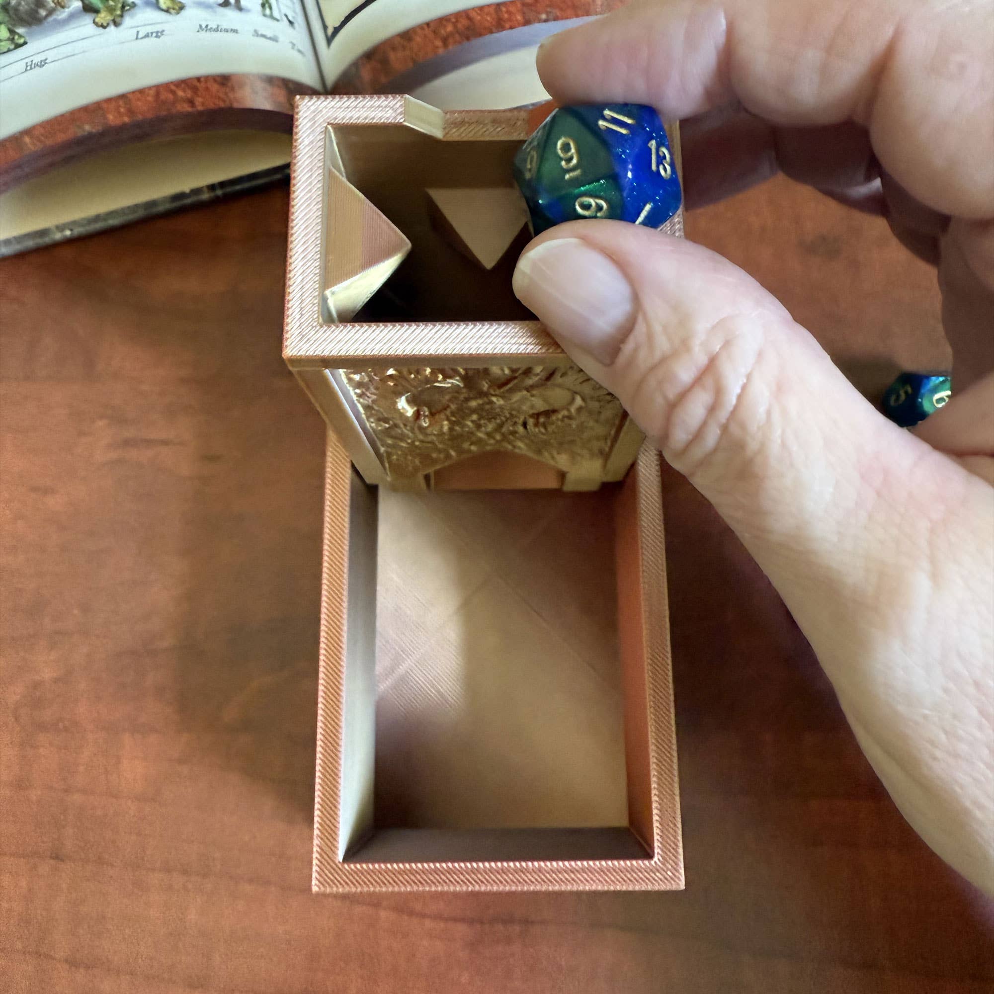Folding Dragon Dice Tower & Storage | TTRPG, D&D, TCG, CoC | Odin's Place