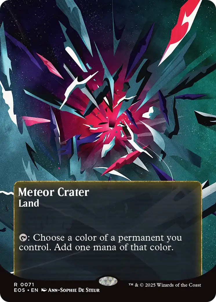 Meteor Crater (0071) (Borderless) [Edge of Eternities: Stellar Sights] | Odin's Place