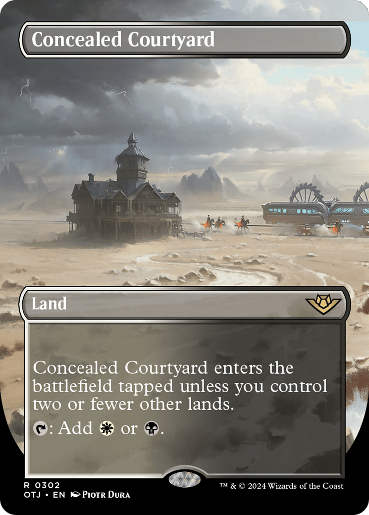 Concealed Courtyard (Borderless) [Outlaws of Thunder Junction] | Odin's Place