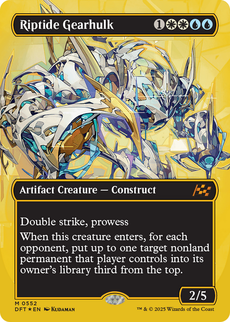 Riptide Gearhulk (Borderless) (First-Place Foil) [Aetherdrift] | Odin's Place