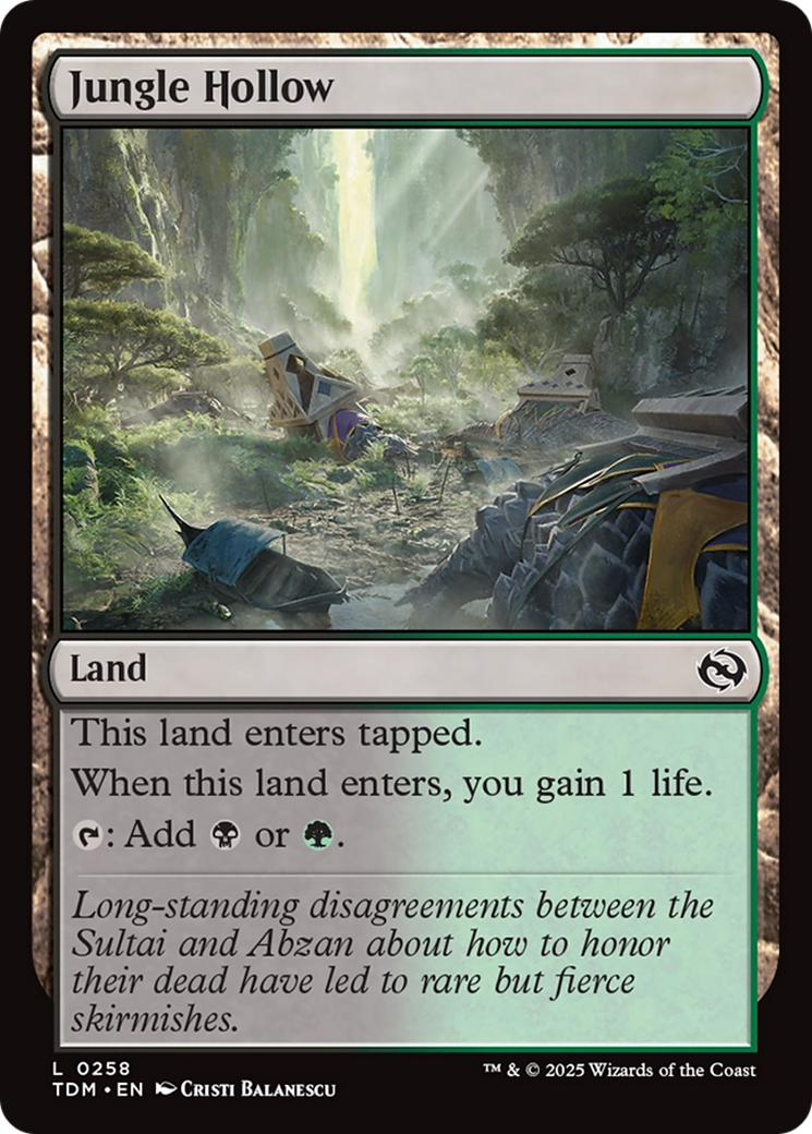 Jungle Hollow [Tarkir: Dragonstorm] | Odin's Place