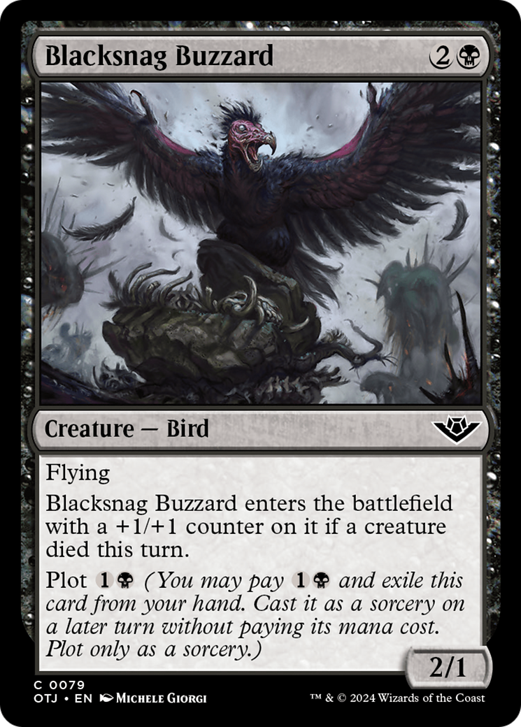 Blacksnag Buzzard [Outlaws of Thunder Junction] | Odin's Place