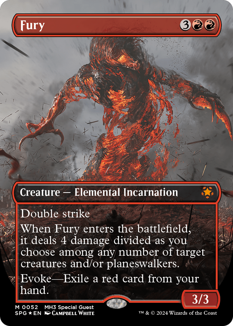 Fury (Borderless) (Textured Foil) [Modern Horizons 3 Special Guests] | Odin's Place