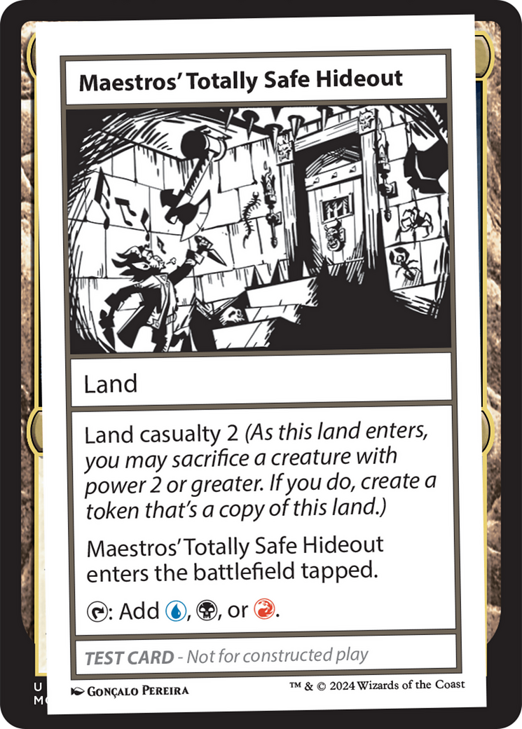 Maestros' Totally Safe Hideout [Mystery Booster 2 Playtest Cards] | Odin's Place
