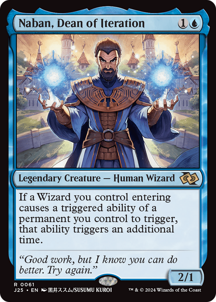 Naban, Dean of Iteration (Anime) [Foundations Jumpstart] | Odin's Place