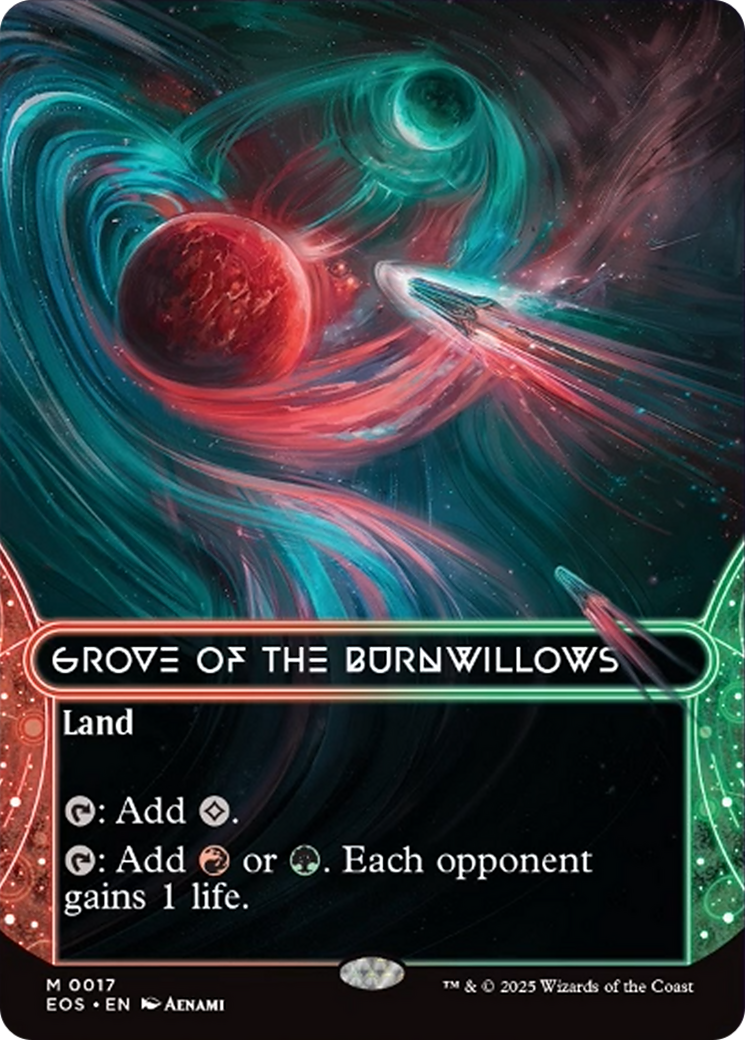 Grove of the Burnwillows (0017) (Borderless) [Edge of Eternities: Stellar Sights] | Odin's Place
