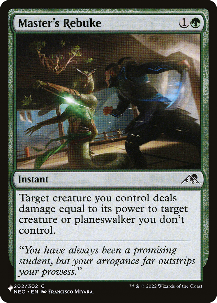 Master's Rebuke [The List] | Odin's Place