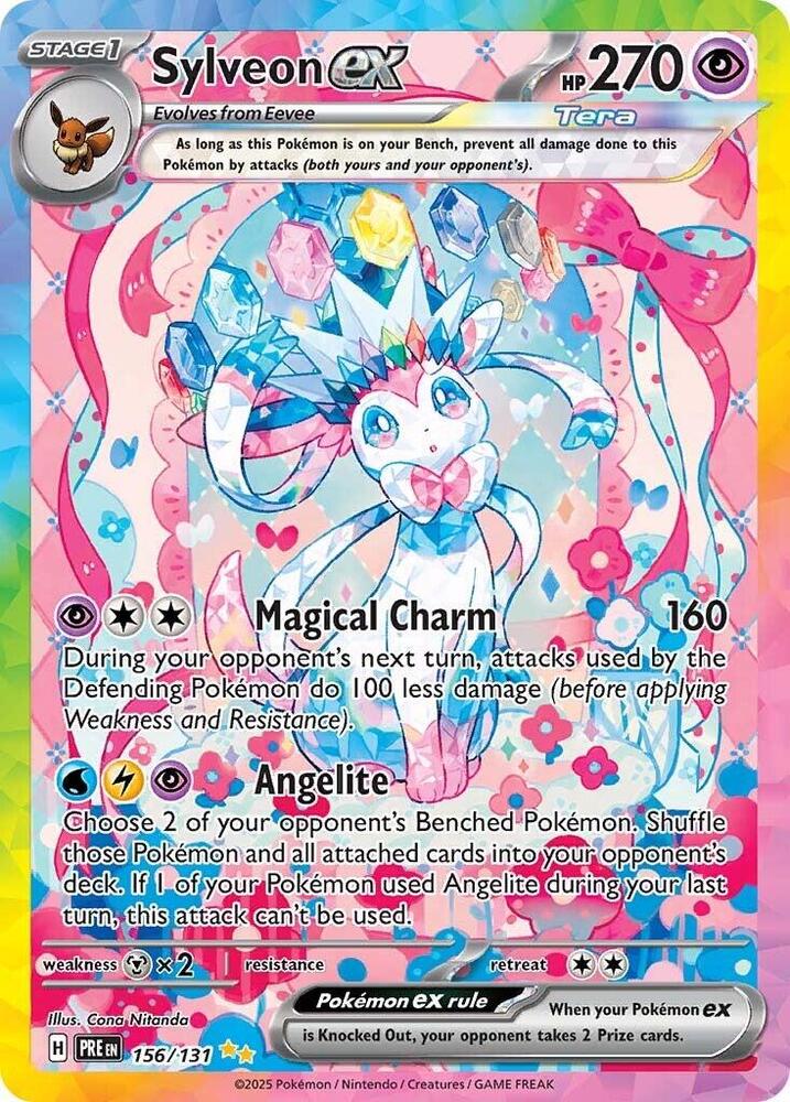 Sylveon ex (156/131) [Scarlet & Violet: Prismatic Evolutions] | Odin's Place
