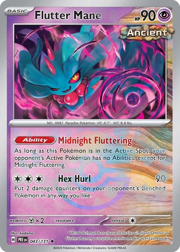 Flutter Mane (043/131) (Poke Ball Pattern) [Scarlet & Violet: Prismatic Evolutions] | Odin's Place