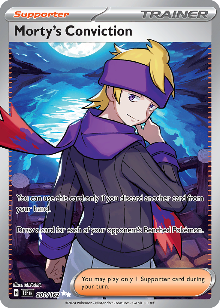 Morty's Conviction (201/162) [Scarlet & Violet: Temporal Forces] | Odin's Place