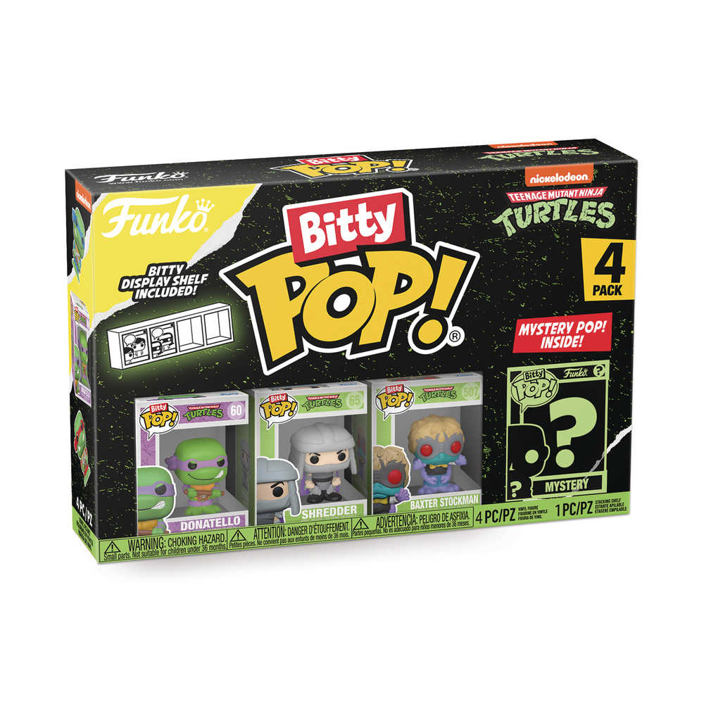 Bitty Pop Teenage Mutant Ninja Turtles Donatello 4pk Vinyl Figure | Odin's Place