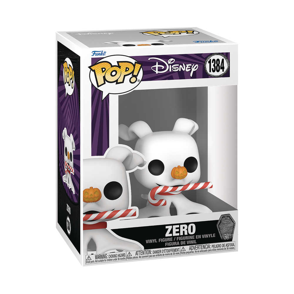 Funko Pop! Disney Nbx 30th Zero with Candycane Vinyl Figure | Odin's Place