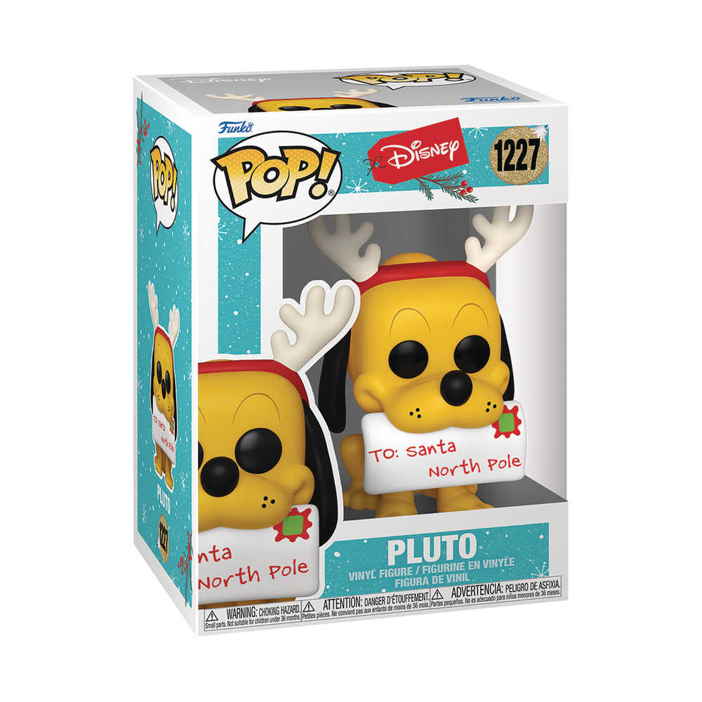 Pop Disney Holiday Pluto Vinyl Figure | Odin's Place