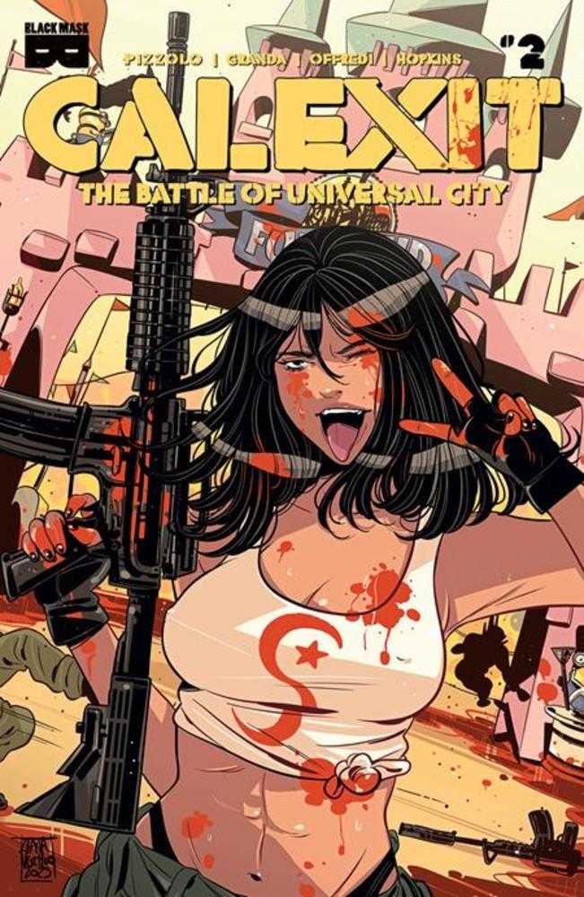 Calexit The Battle Of Universal City #2 (Of 3) Cover B Inc 1:3 Luana Vecchio Variant (Mature) | Odin's Place