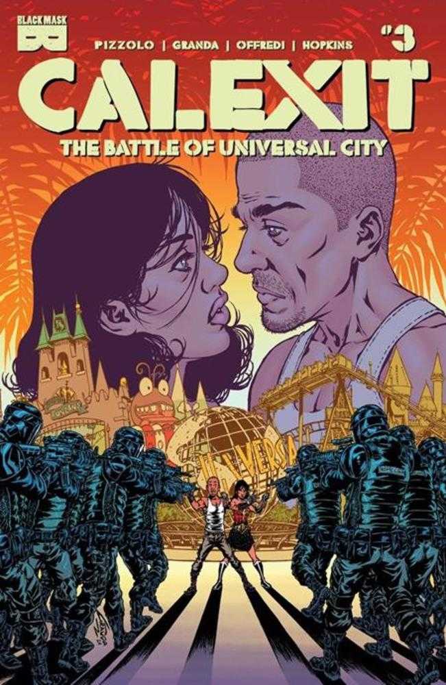 Calexit The Battle Of Universal City #3 (Of 3) Cover A C Granda (Mature) Previously Solicited | Odin's Place