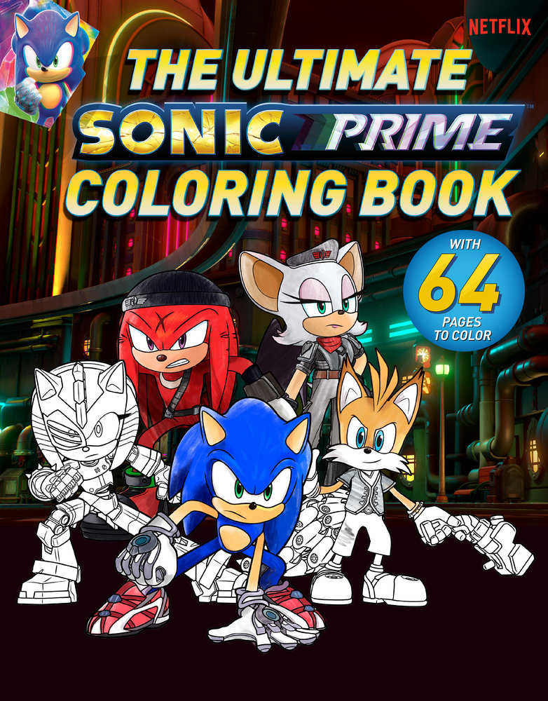 The Ultimate Sonic Prime Coloring Book | Odin's Place