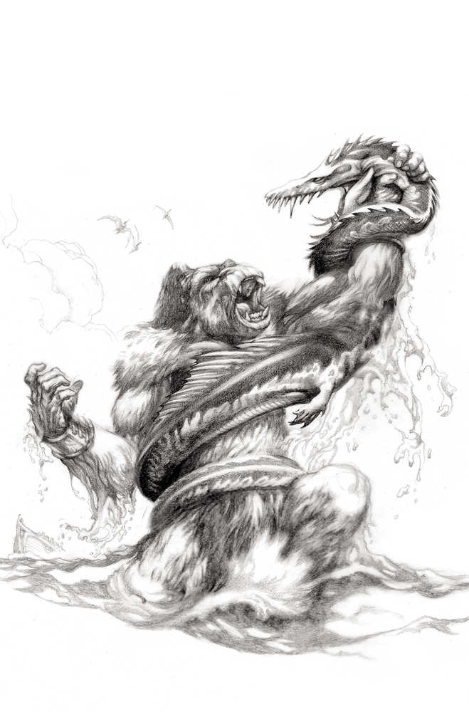 King Kong: The Great War #6 Cover E 1:10 Joe Devito Black & White Virgin Variant | Odin's Place