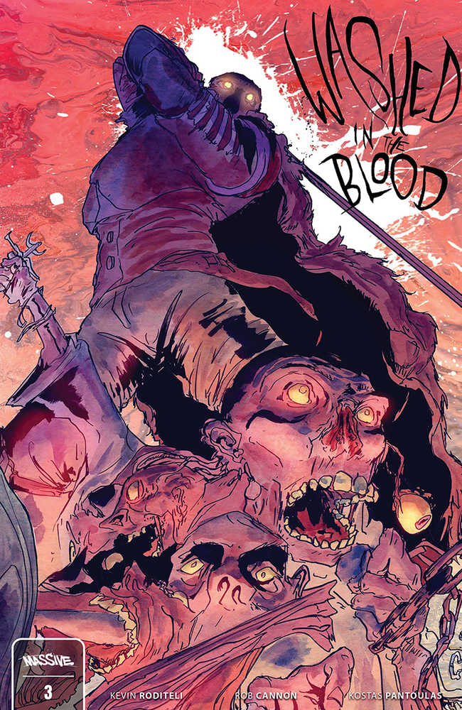 Washed In The Blood #3 (Of 3) Cover B Cannon Connecting (Mature) | Odin's Place