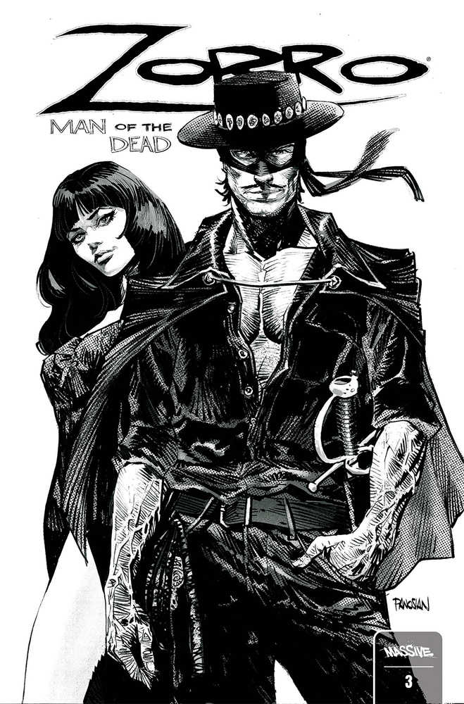 Zorro Man Of The Dead #3 (Of 4) Cover F Panosian Backer Unlock | Odin's Place
