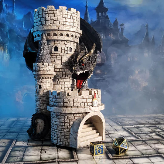 Forged Gaming Black Dragon Dice Tower | Odin's Place