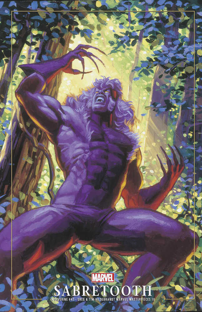 Wolverine #47 Greg And Tim Hildebrandt Sabretooth Marvel Masterpieces III Variant | Odin's Place