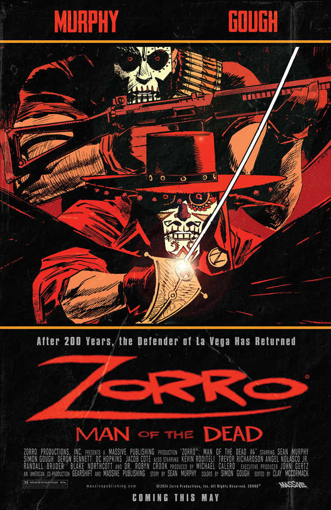 Zorro Man Of The Dead #4 (Of 4) Cover C Movie Homage (Mature) | Odin's Place