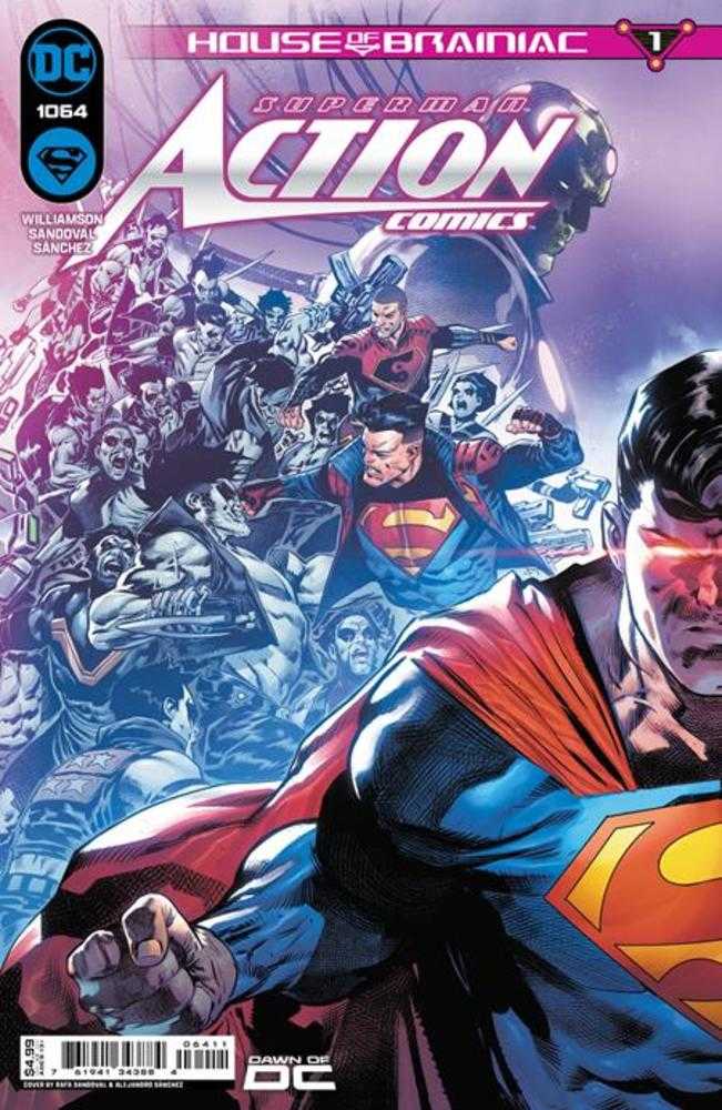 Action Comics #1064 Cover A Rafa Sandoval Connecting (House Of Brainiac) | Odin's Place