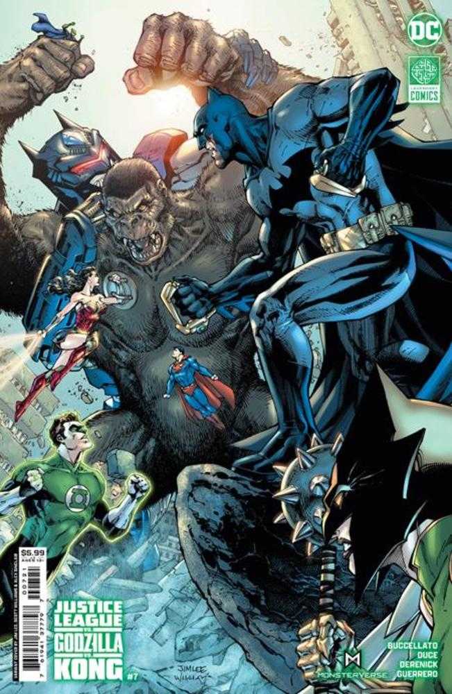 Justice League vs Godzilla vs Kong #7 (Of 7) Cover B Jim Lee & Scott Williams Card Stock Variant | Odin's Place
