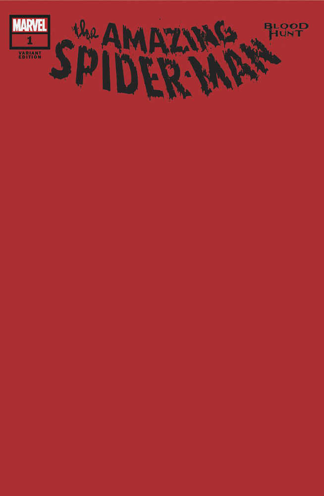Amazing Spider-Man: Blood Hunt #1 Blood Red Blank Variant [Bh] | Odin's Place