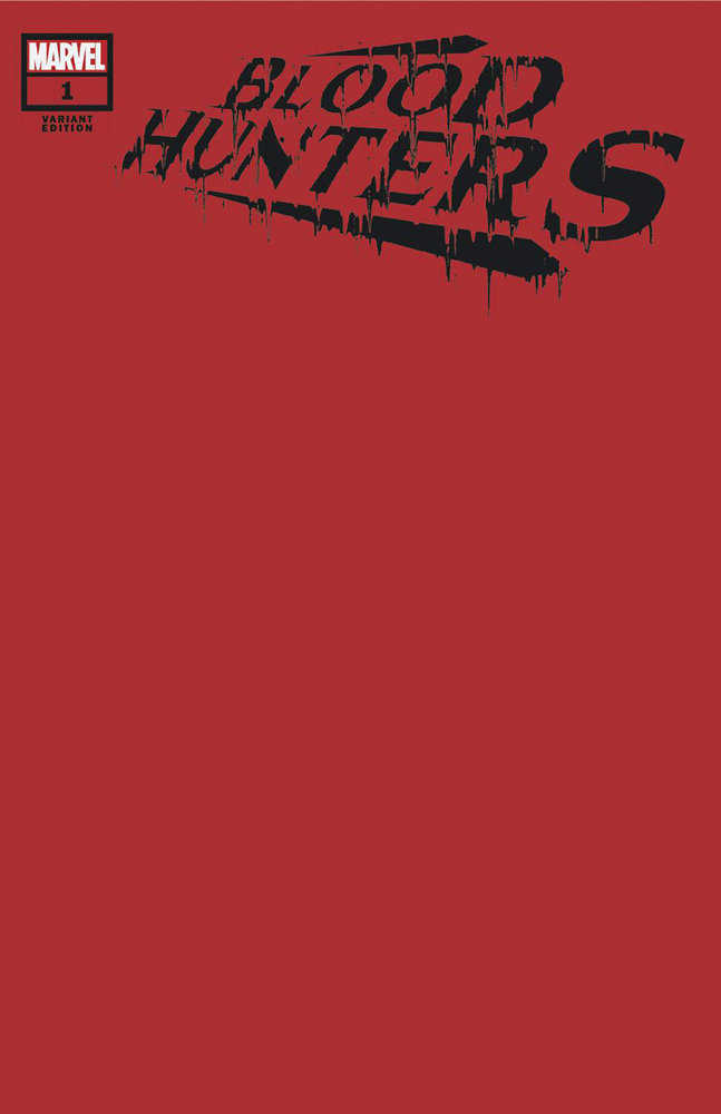 Blood Hunters #1 Blood Red Blank Variant [Bh] | Odin's Place