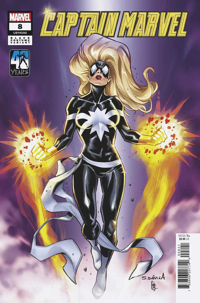 Captain Marvel #8 Sergio Davila Black Costume Variant | Odin's Place