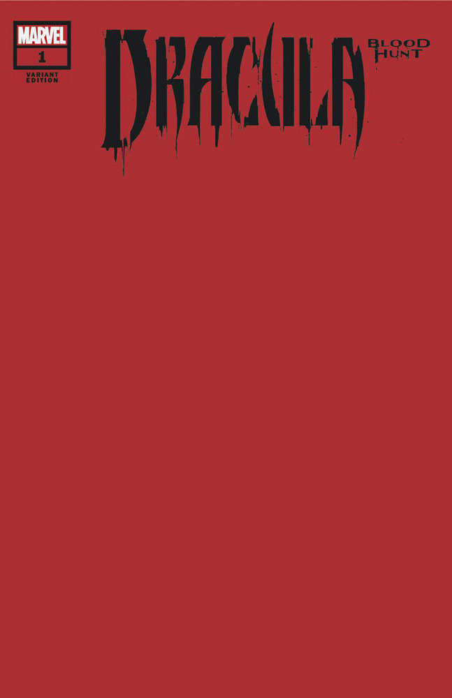 Dracula: Blood Hunt #1 Blood Red Blank Variant [Bh] | Odin's Place