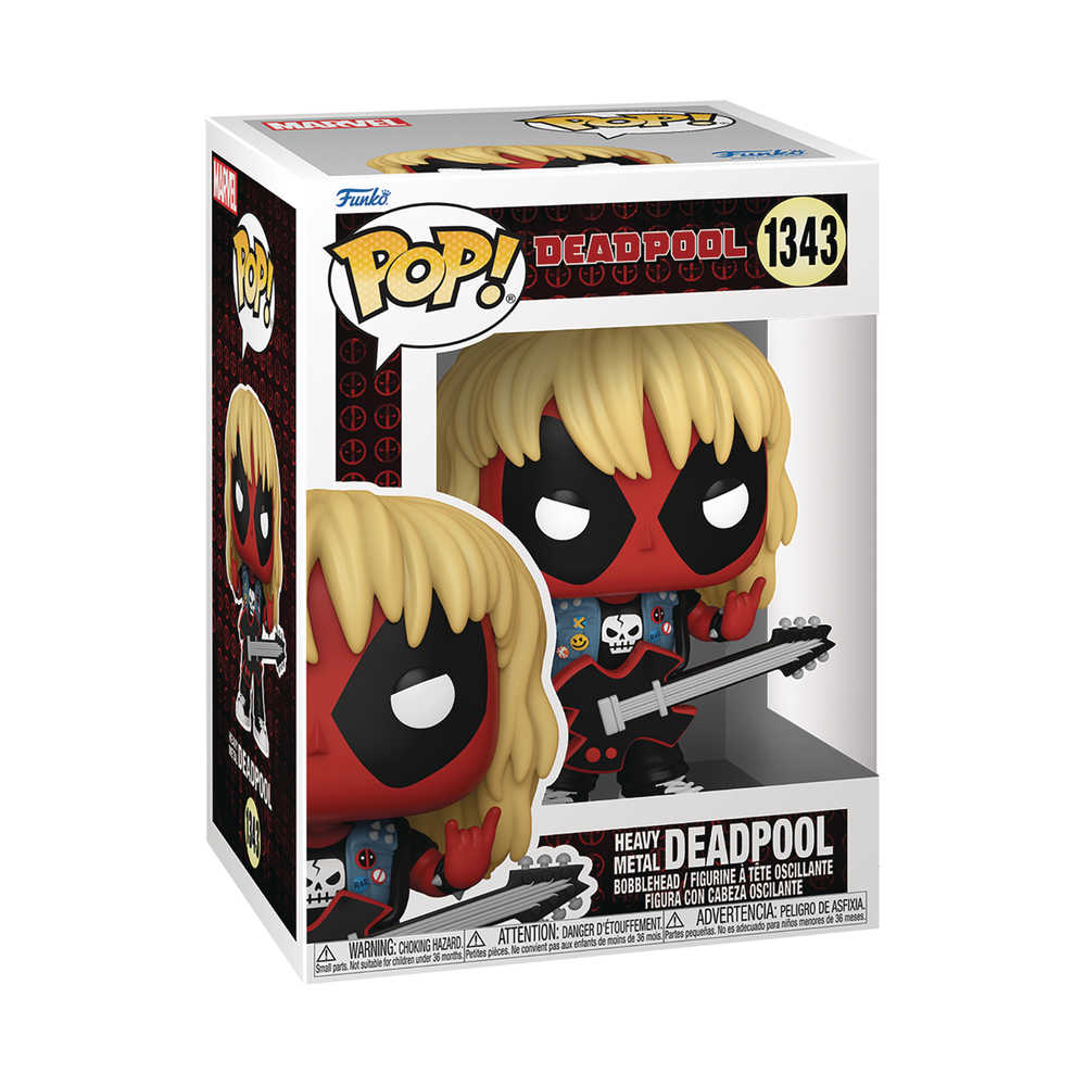 Pop Marvel Deadpool Metal Band Vinyl Figure | Odin's Place